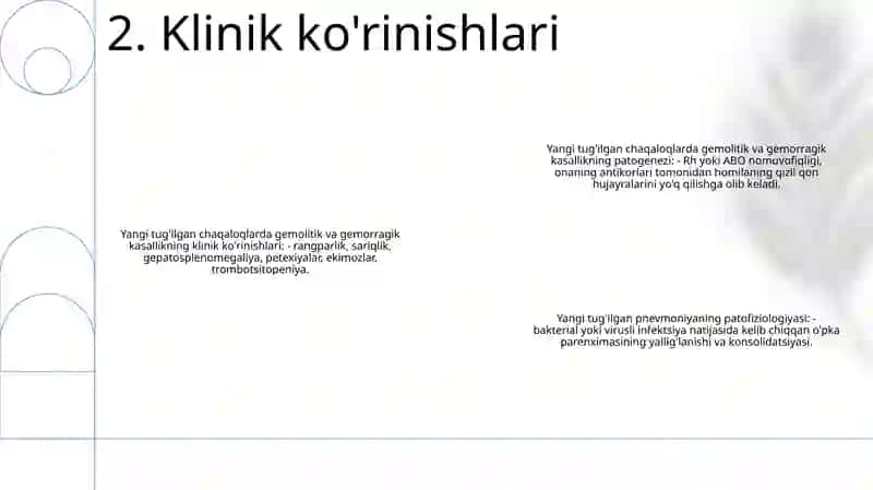 Gemolitik Va Gemorragik Kasallik. Pnevmopatiya. Yangi Tugilgan Chaqaloqlar Pnevmoniyasi, Patomorfologiyasi 3