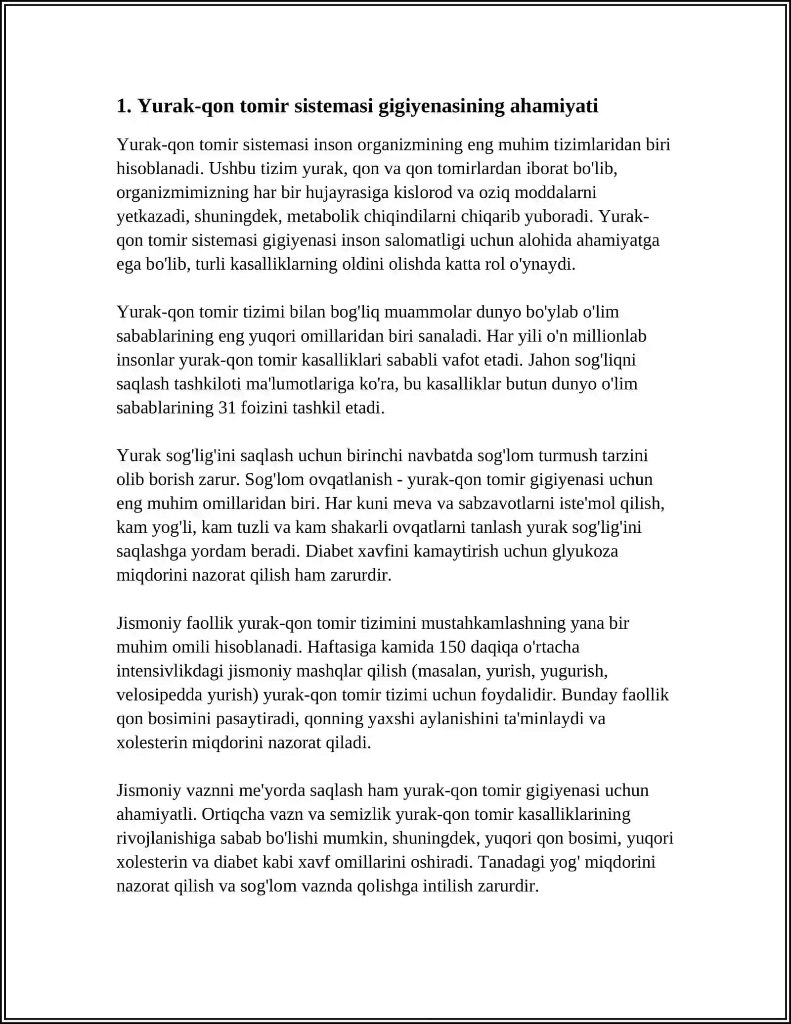 YURAK-QON TOMIR SISTEMASI GIGIYENASI VA KASALLIKLARI 3