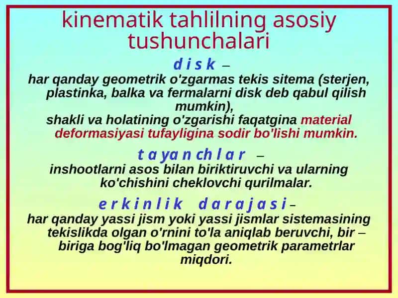 Kinematik tahlil 3