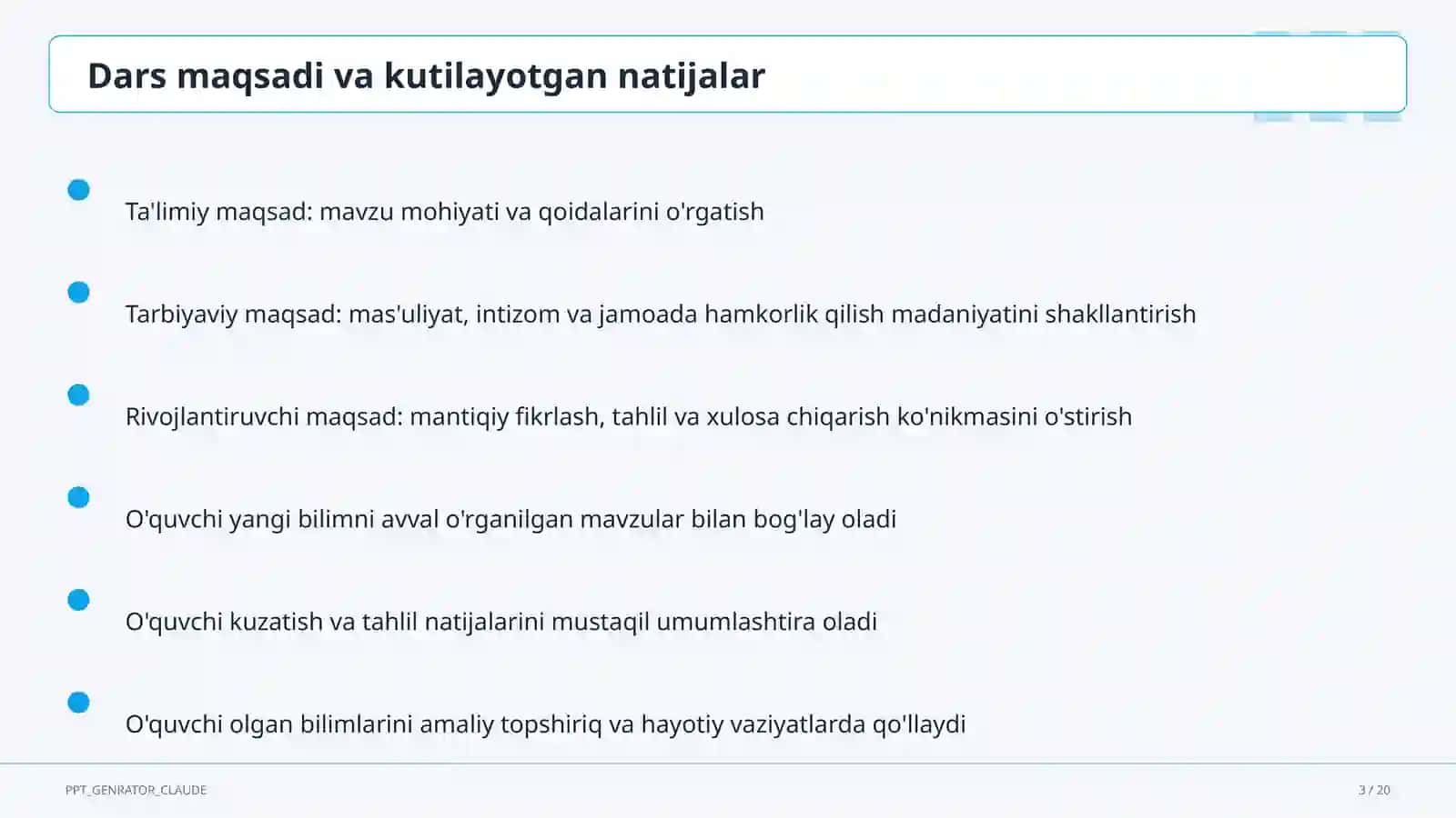 Ingliz tili (1–11) — metodik birlashma uchun 3