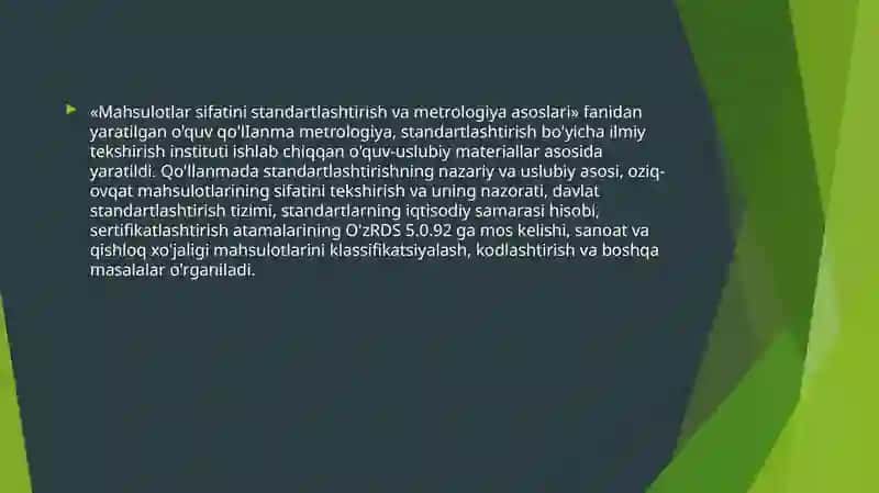 Mahsulot haqidagi ma’lumotlarni standartlashtirish va kodlash 3