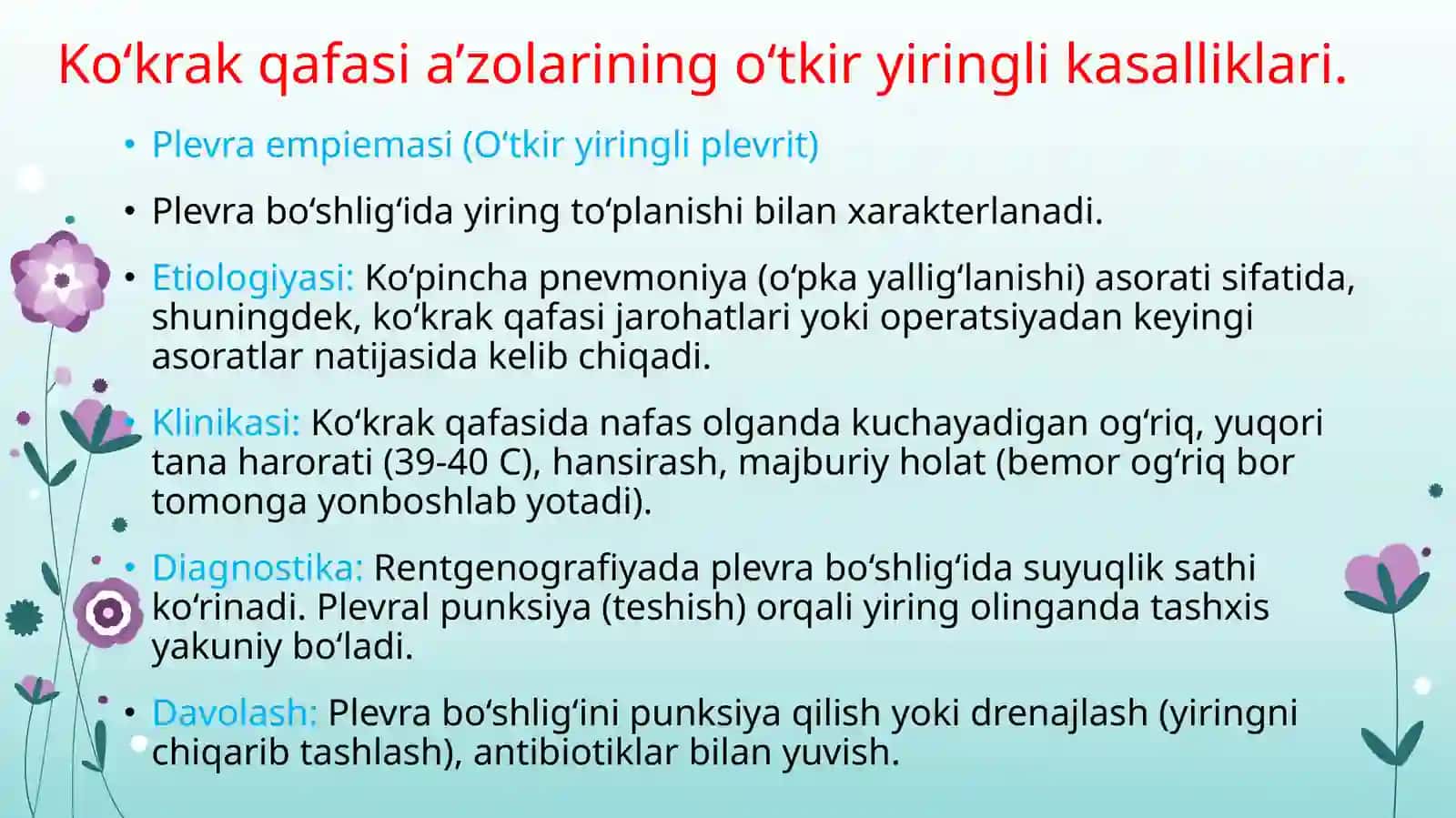 Umumiy xirurgiya fanidan tayyorlagan mustaqil ish 3