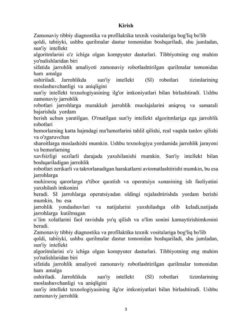 Tibbiy robotlar va sun’iy intellekt: Reabilitatsiya va g‘amxo‘rlikda qo‘llanilishi 3