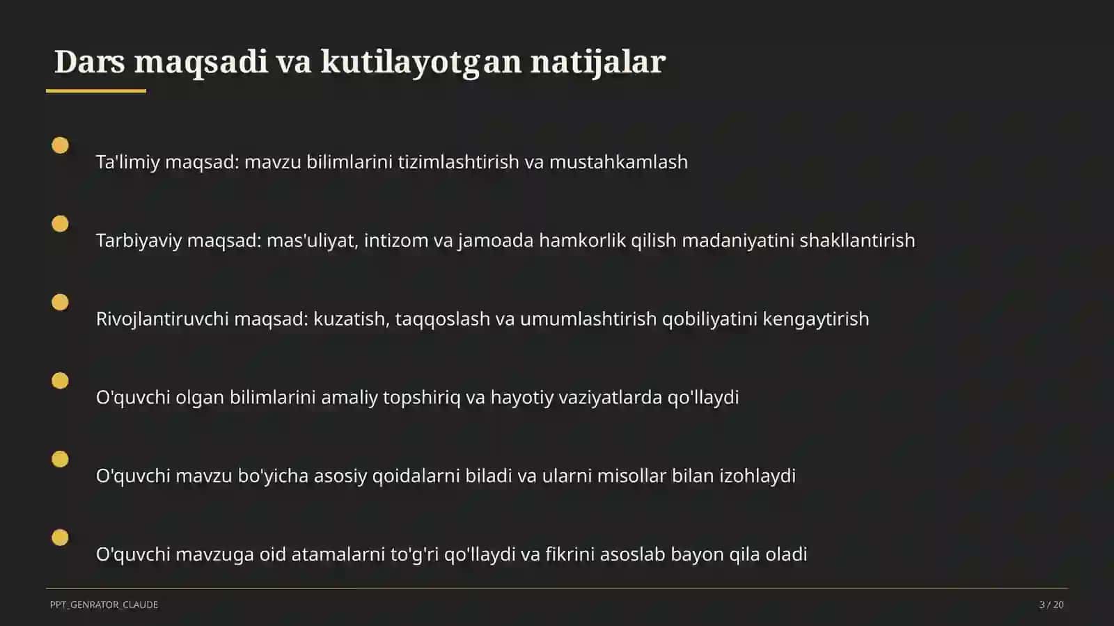 Yangi Milliy o'quv dasturi: asosiy o'zgarishlar 3