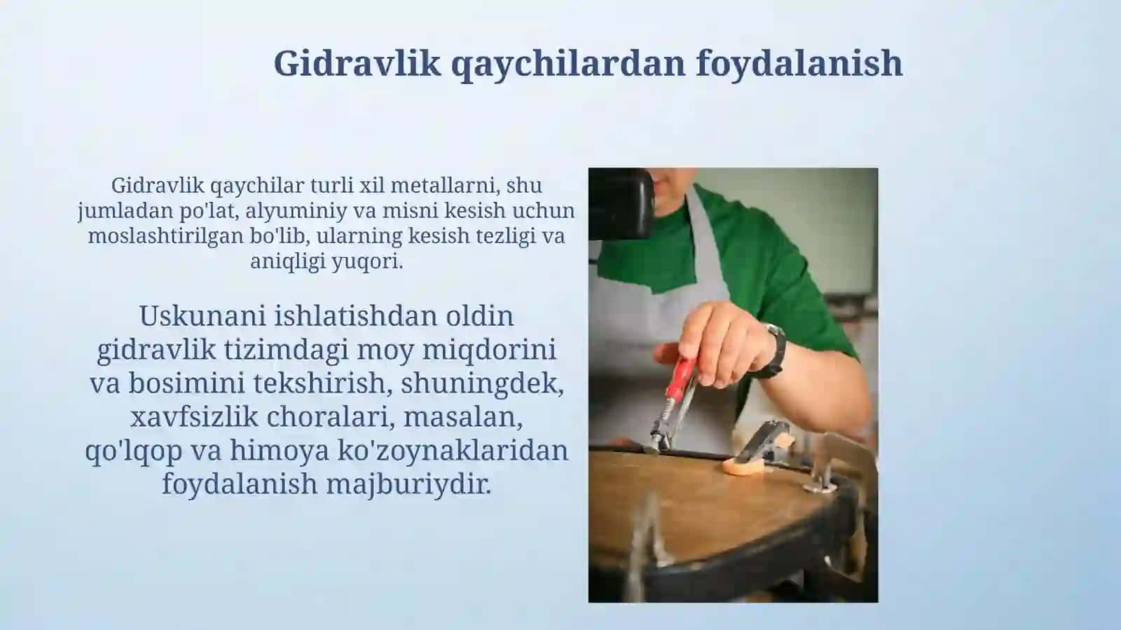 Metallarni qaychida qirqish bajarish 3