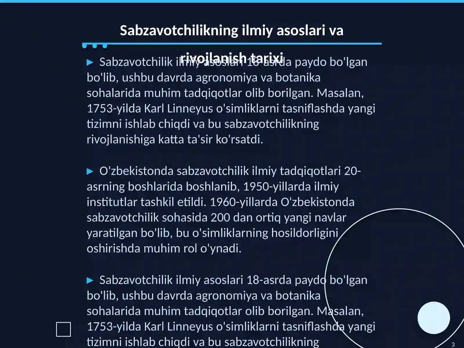 Sabzavotchilik ilmiy asoslarining rivojlanishi 3