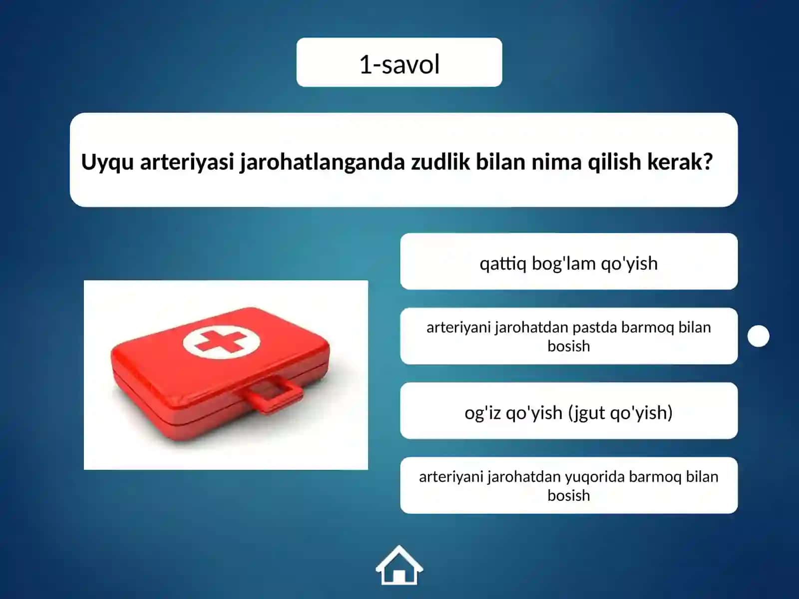 Kechiktirib bo'lmaydigan holatlarda birinchi tibbiy yordam 3