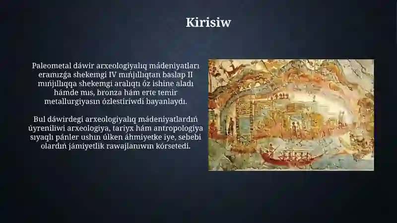 Paleometal dáwir arxeologiyalıq mádeniyatları 3