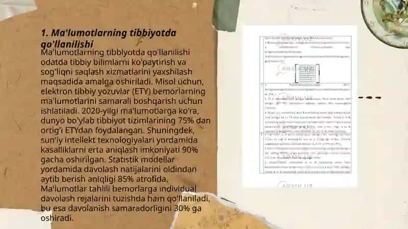 Tibbiyot sohasiga oid jadval ma'lumotlarini guruhlash, tartiblash, saralash va filtrlash 3