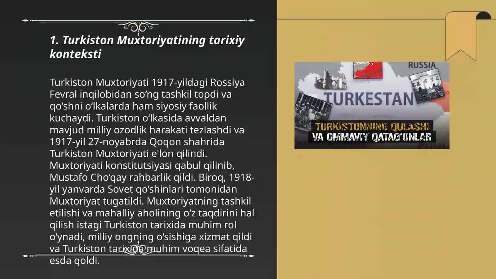 Turkiston Muxtoriyatining tashkil topishi va uning boshqaruv tizimi 3