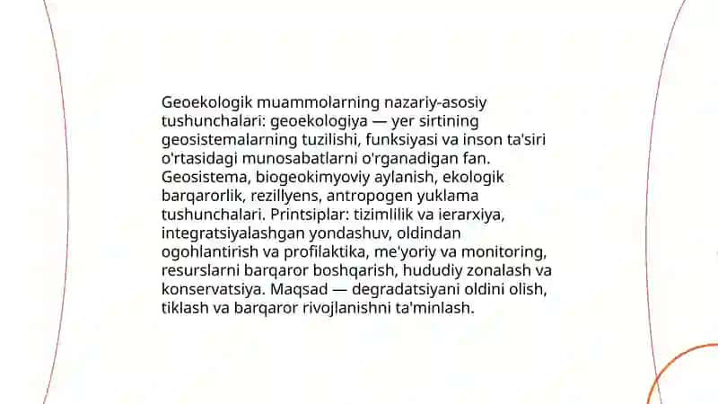 Geoekologik muammolar yechimining ilmiy asoslari 3