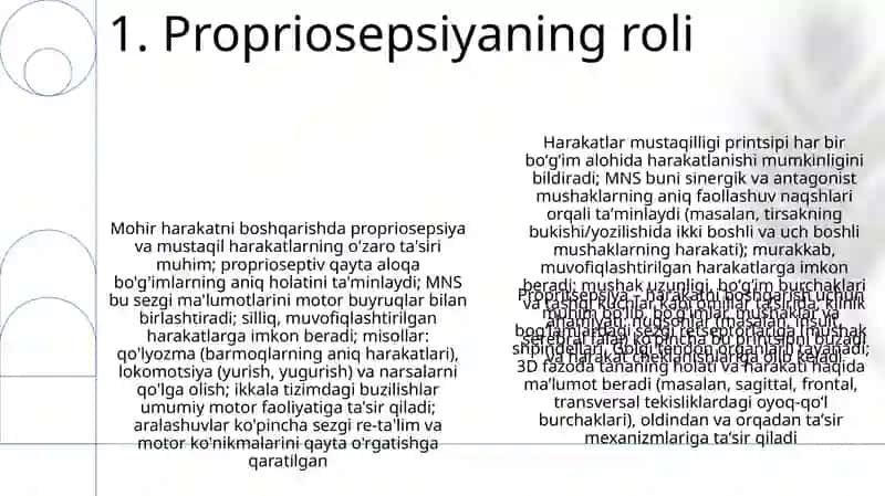 Harakatlarning mustaqillik prinsipi 3