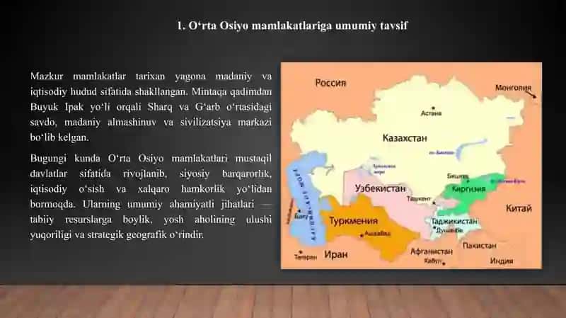 O‘rta Osiyo mamlakatlari aholisi va demografik holati. O'rta Osiyoda aholi migratsiyasi 3
