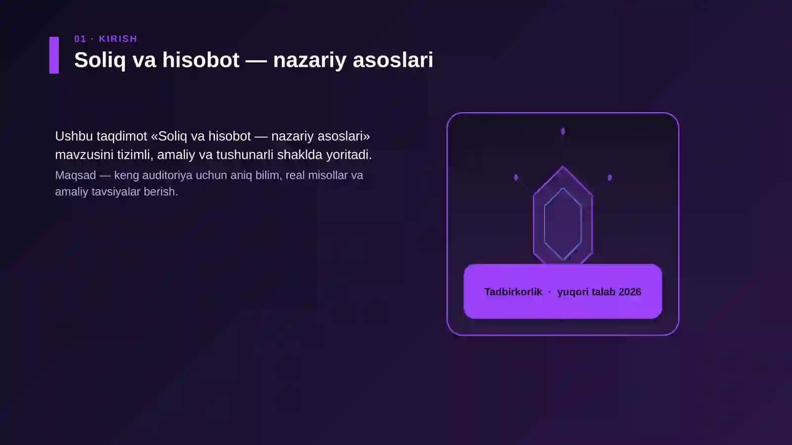 Soliq va hisobot — nazariy asoslari 3