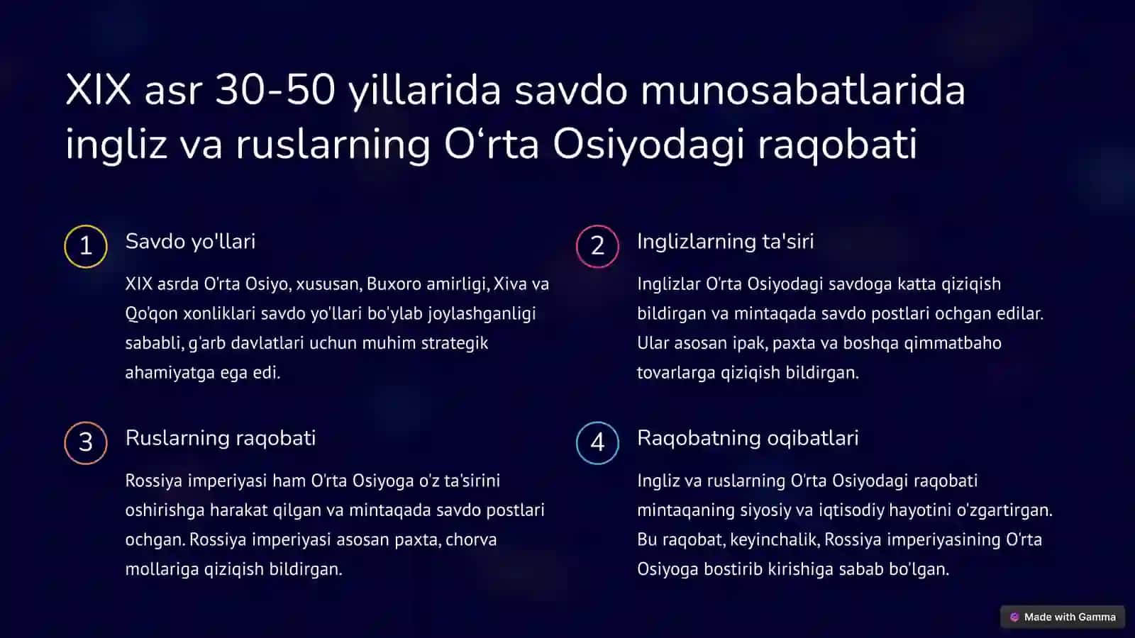 XIX asr o'rtalarida O'zbek xonliklari siyosiy va ijtimoiy-iqtisodiy hayot 3