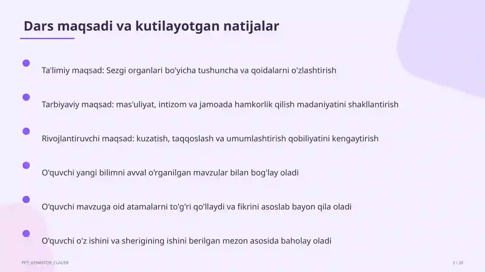 Sezgi organlari (3-sinf) 3