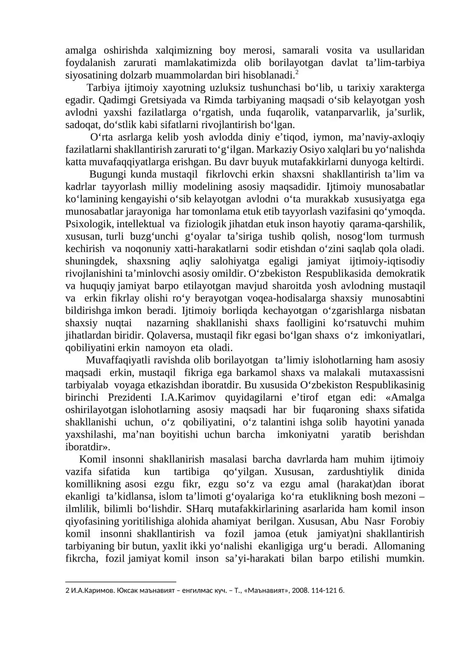 TARBIYA JARAYONI MOHIYATI VA TARBIYA PRINSPLARI, TARBIYA JARAYONI QONUNIYTLARI VA PRINSPLARI, TARBIYA METODLARI VA VOSITALARI 3