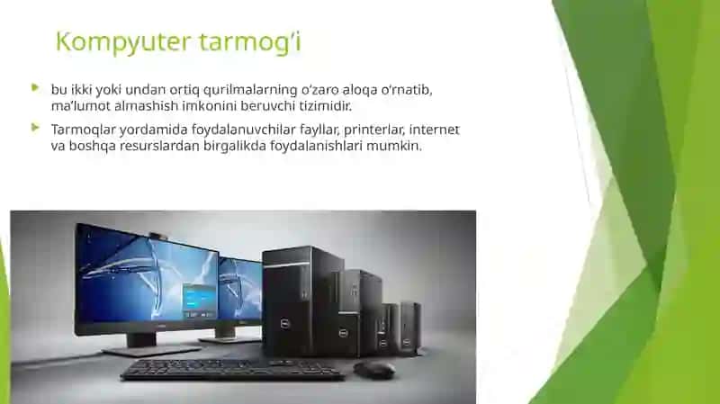 Tarmoqli texnologiyalar va internet xizmatlari 3