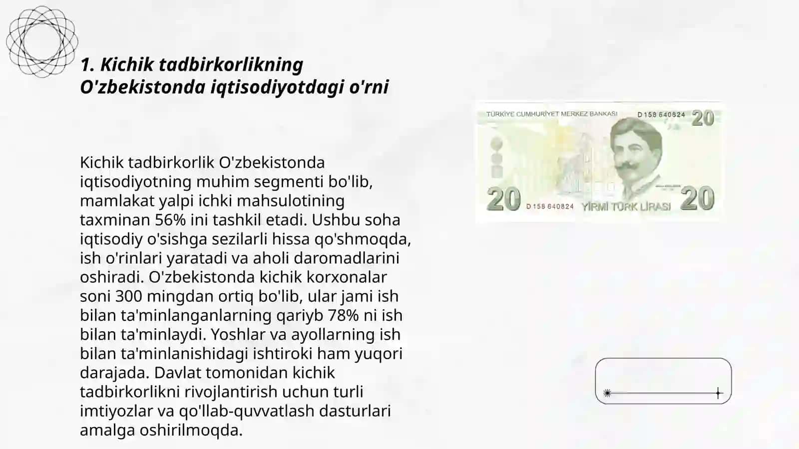 O'zbekistonda kichik tadbirkorlikni rivojlantirish va uning istiqbollarini o’rganish 3