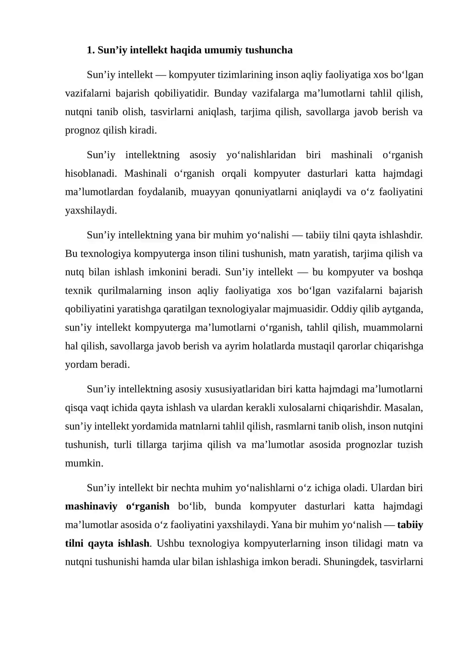 AI SUN’IY INTELLEKTDAN FOYDALANISH USULLARI 3