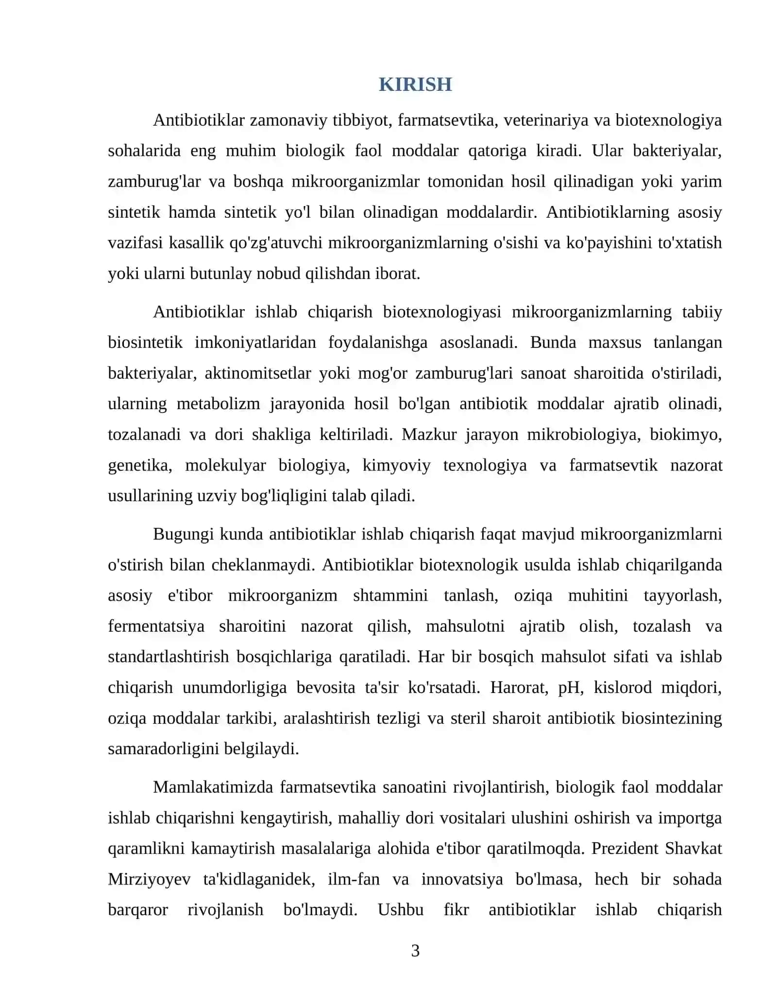 Antibiotiklar Ishlab Chiqarish 3