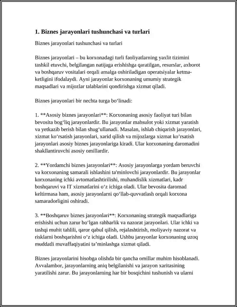 BIZNES JARAYONLARI VA ULARNI HISOBGA OLISH 3