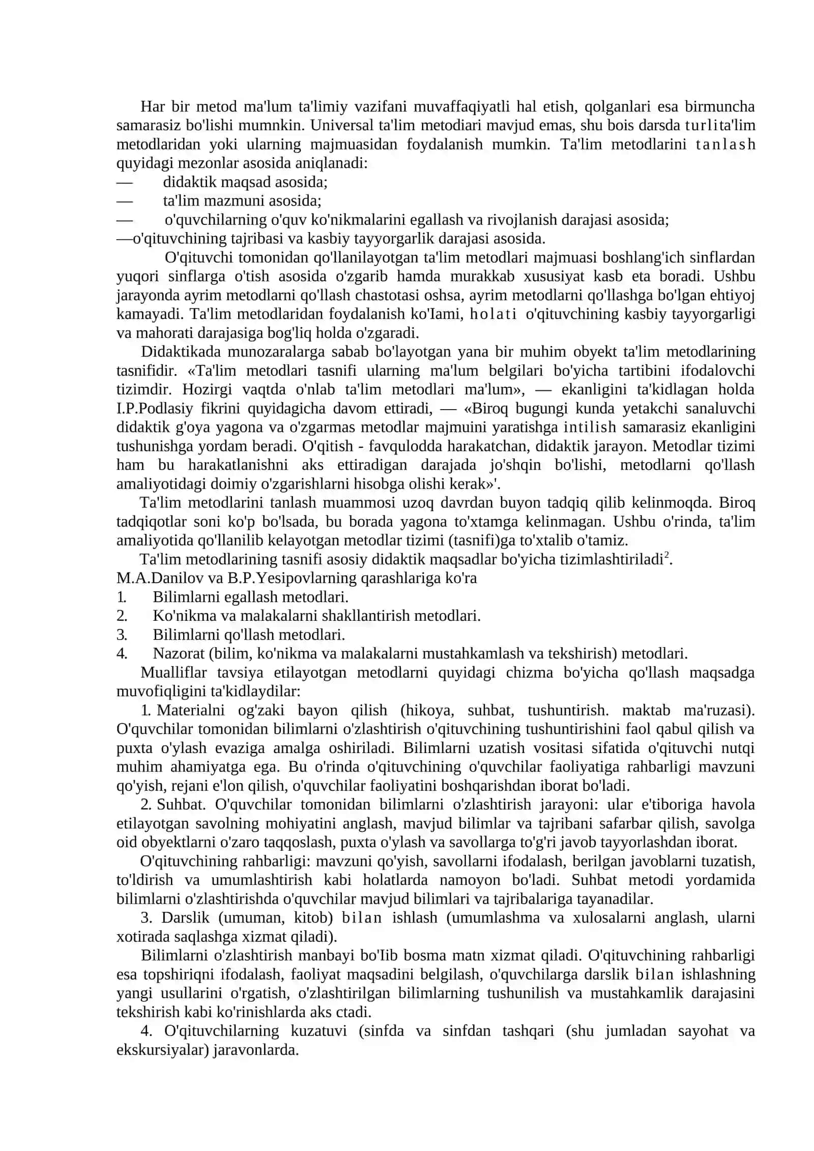 9-MA’RUZA: TA’LIM SHAKLLARI, METODLARI VA VOSITALARI. (2 SOAT) 3