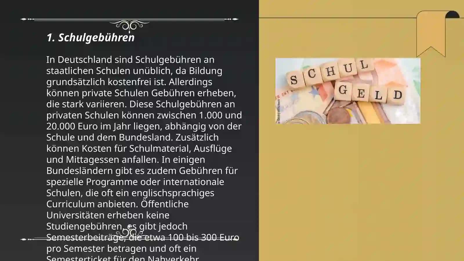 SCHULGELD 3