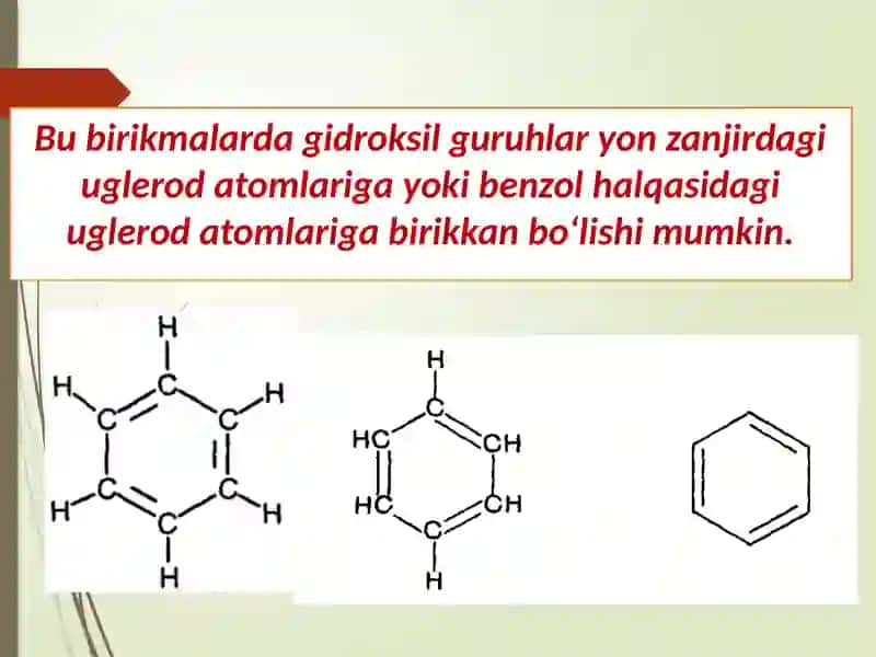 fenollar va aromatik spirtlar 3