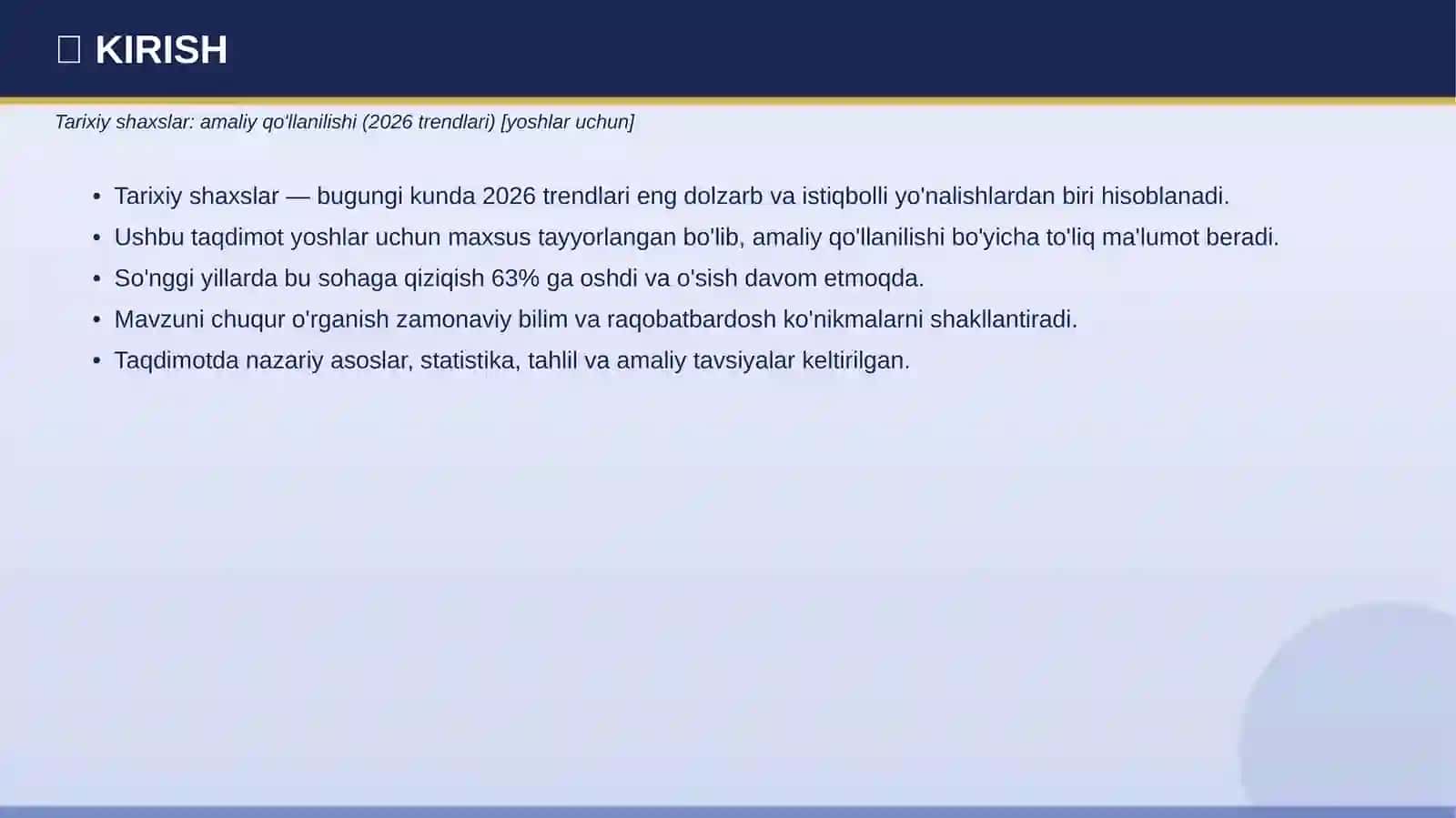 TARIXIY SHAXSLAR Amaliy qo'llanilishi 2026 3