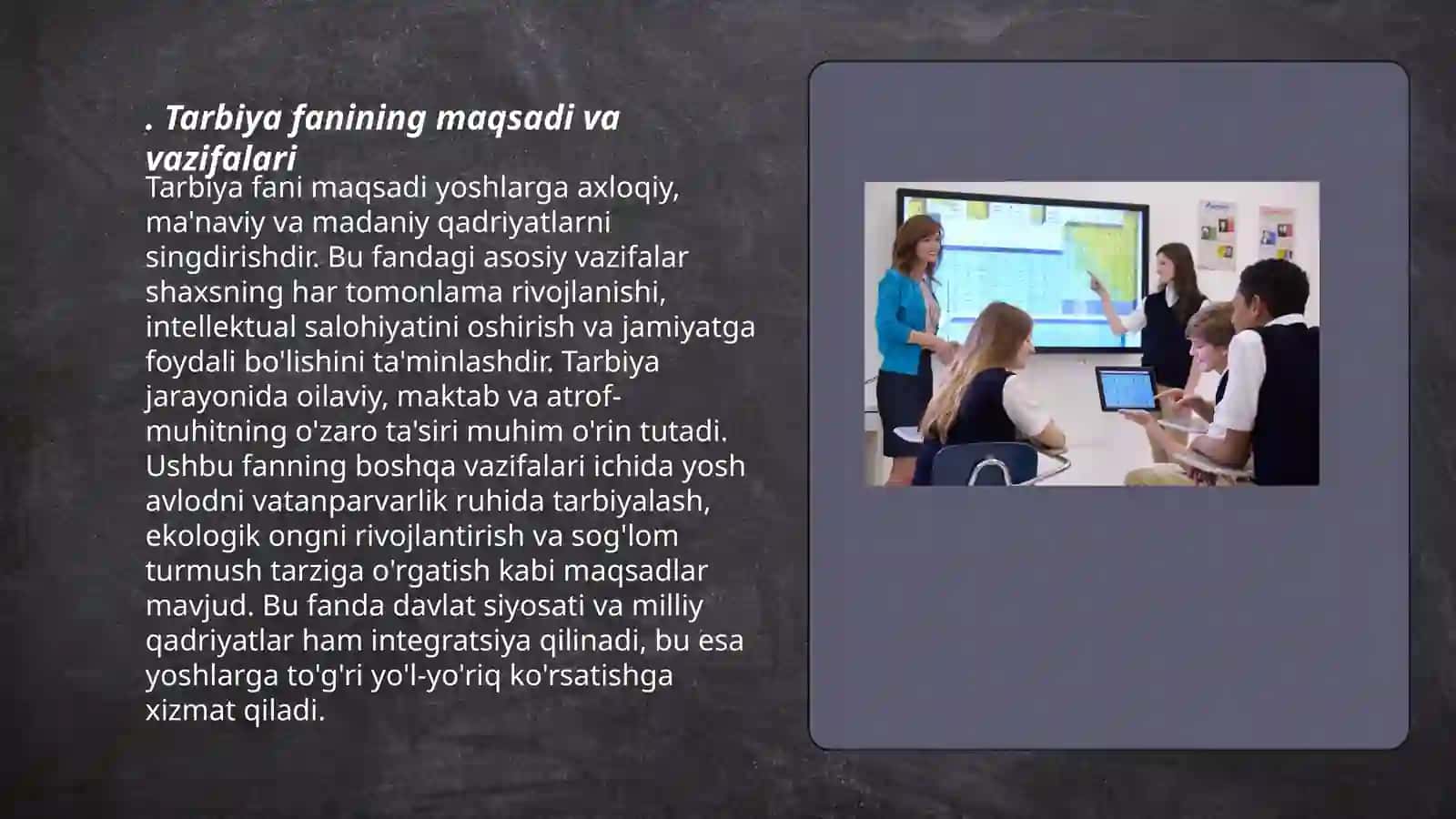6-sinf Tarbiya fanini o'qitish uslubiyoti. 7-sinf Tarbiya fanini o'qitish uslubiyoti 3