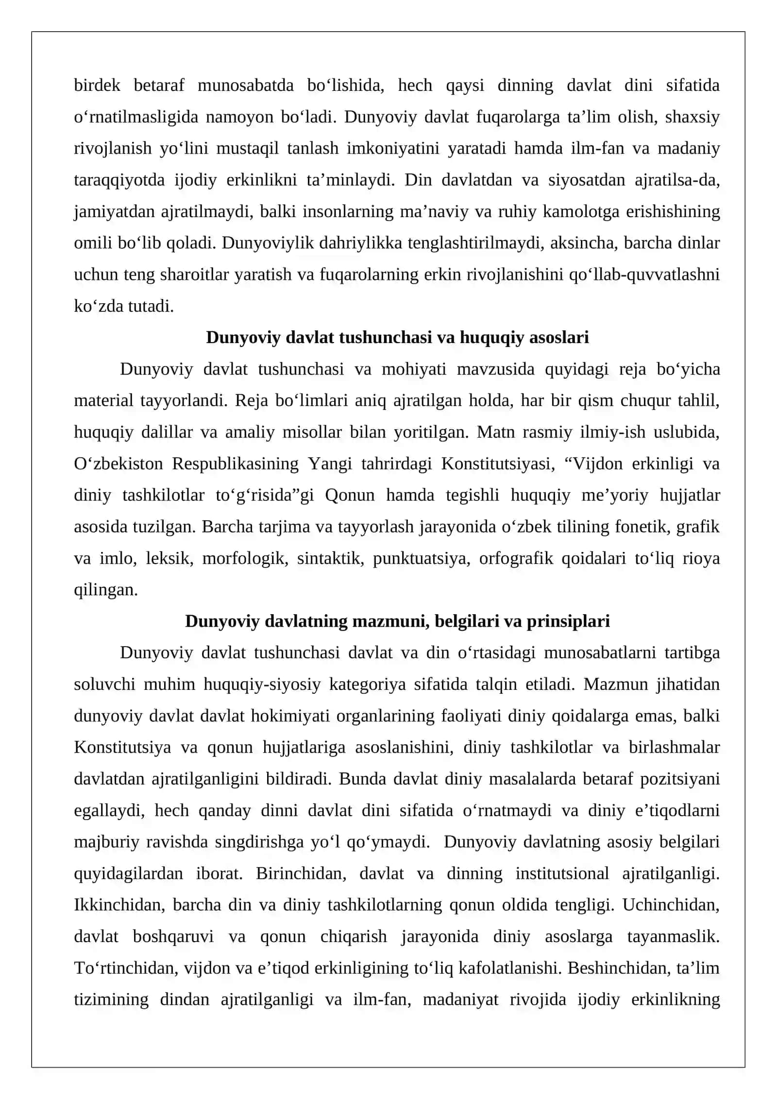 Dunyoviy davlat tushunchasi va mohiyati 3