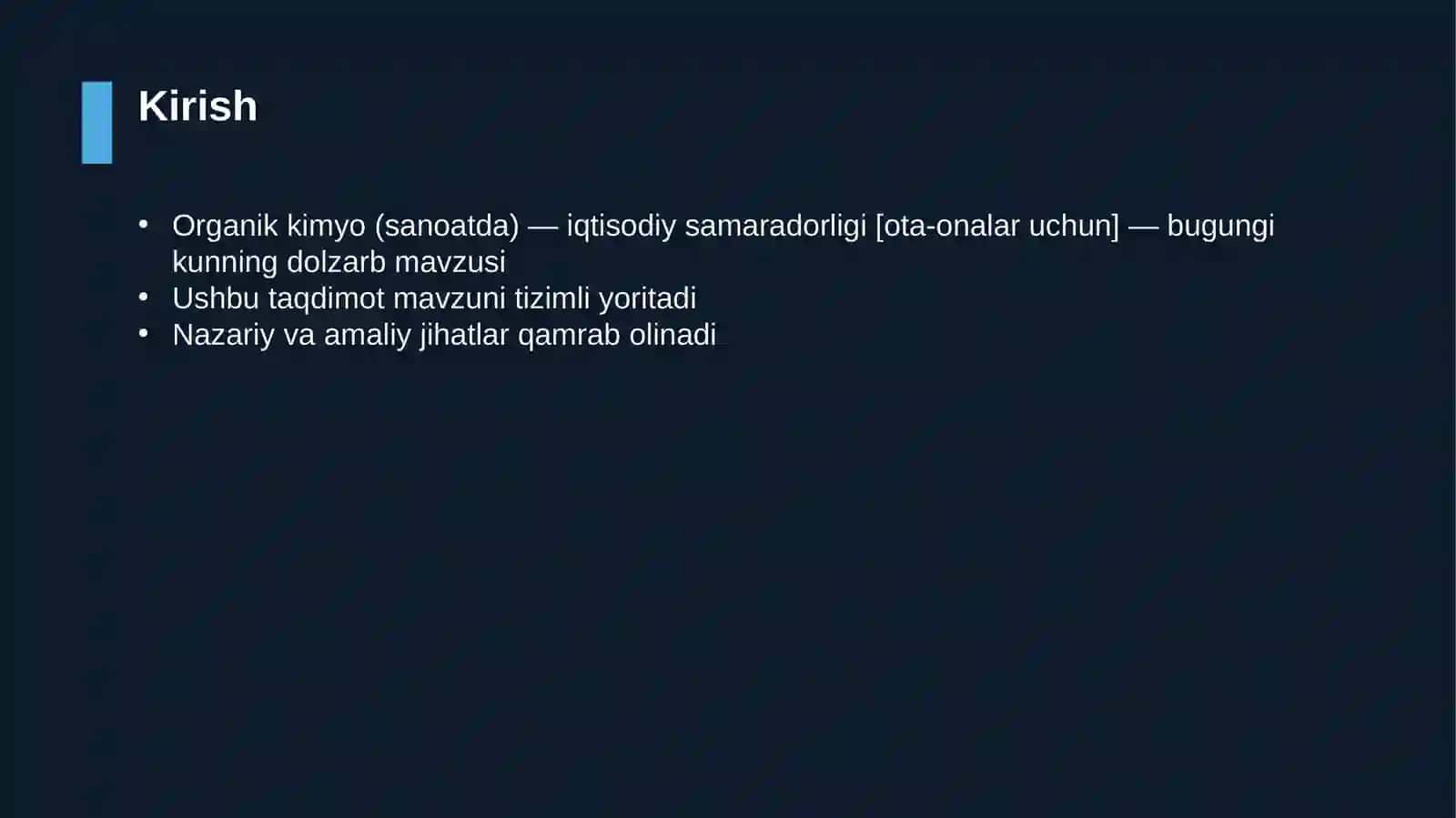 Organik kimyo (sanoatda) — iqtisodiy samaradorligi [ota-onalar uchun] 3