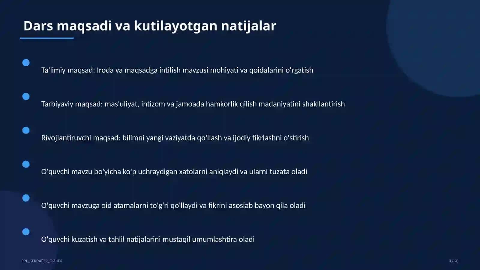 Iroda va maqsadga intilish (9-sinf) 3