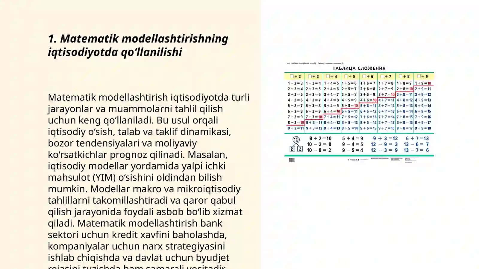 Iqtisodda matematika nima uchun kerak 3