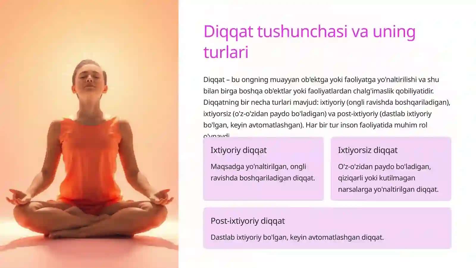 Diqqatning ko'chuvchanligi va taqsimlanishini o'rganish 3