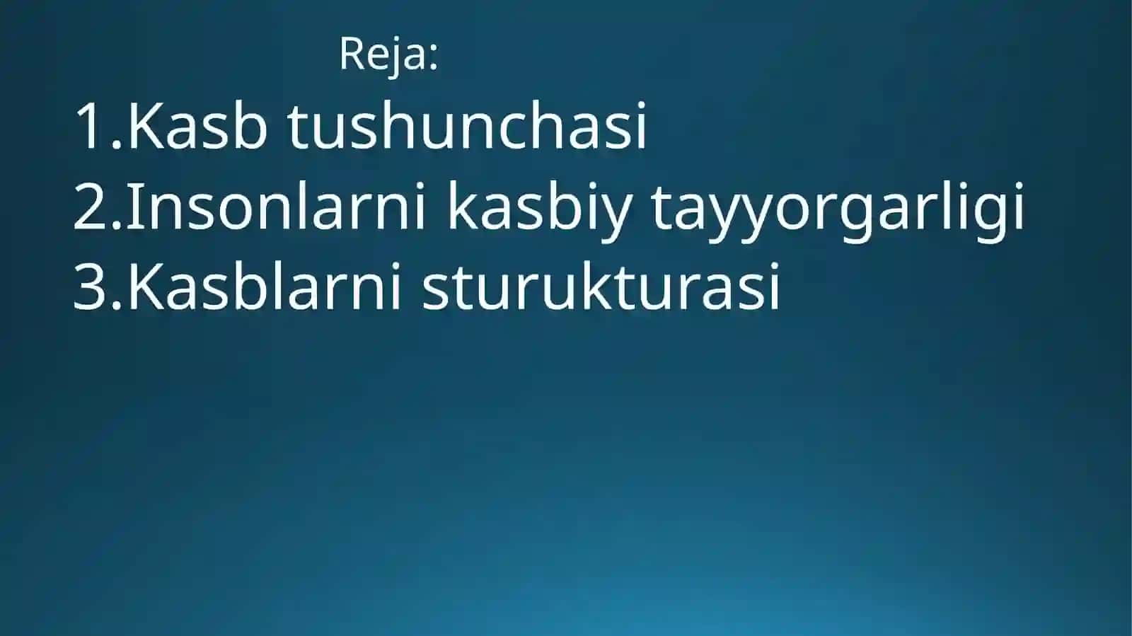Kasb va kasb     sturukturasi 3