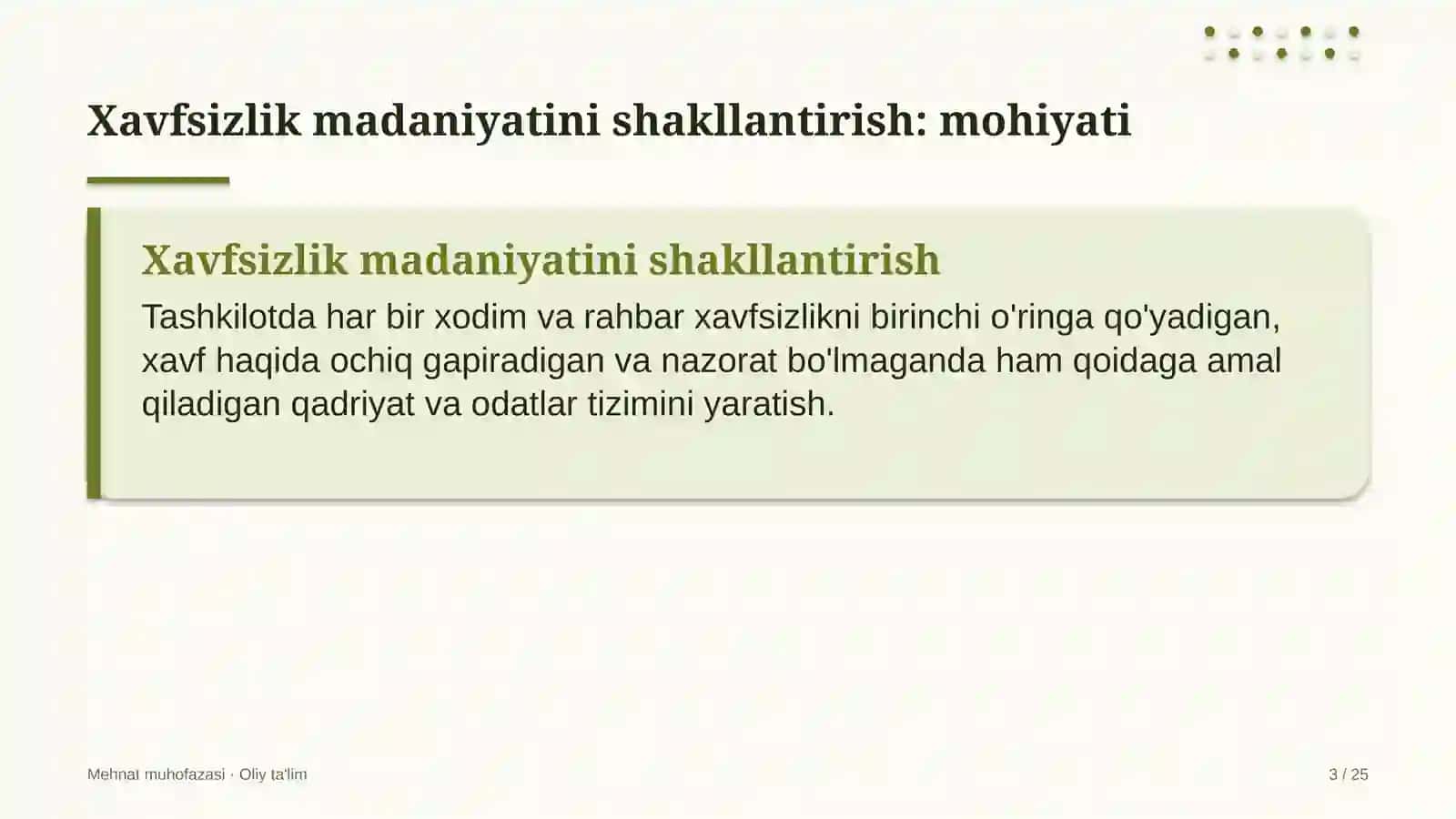 qishloq qurilishida xavfsizlik madaniyatini shakllantirish 6213 3