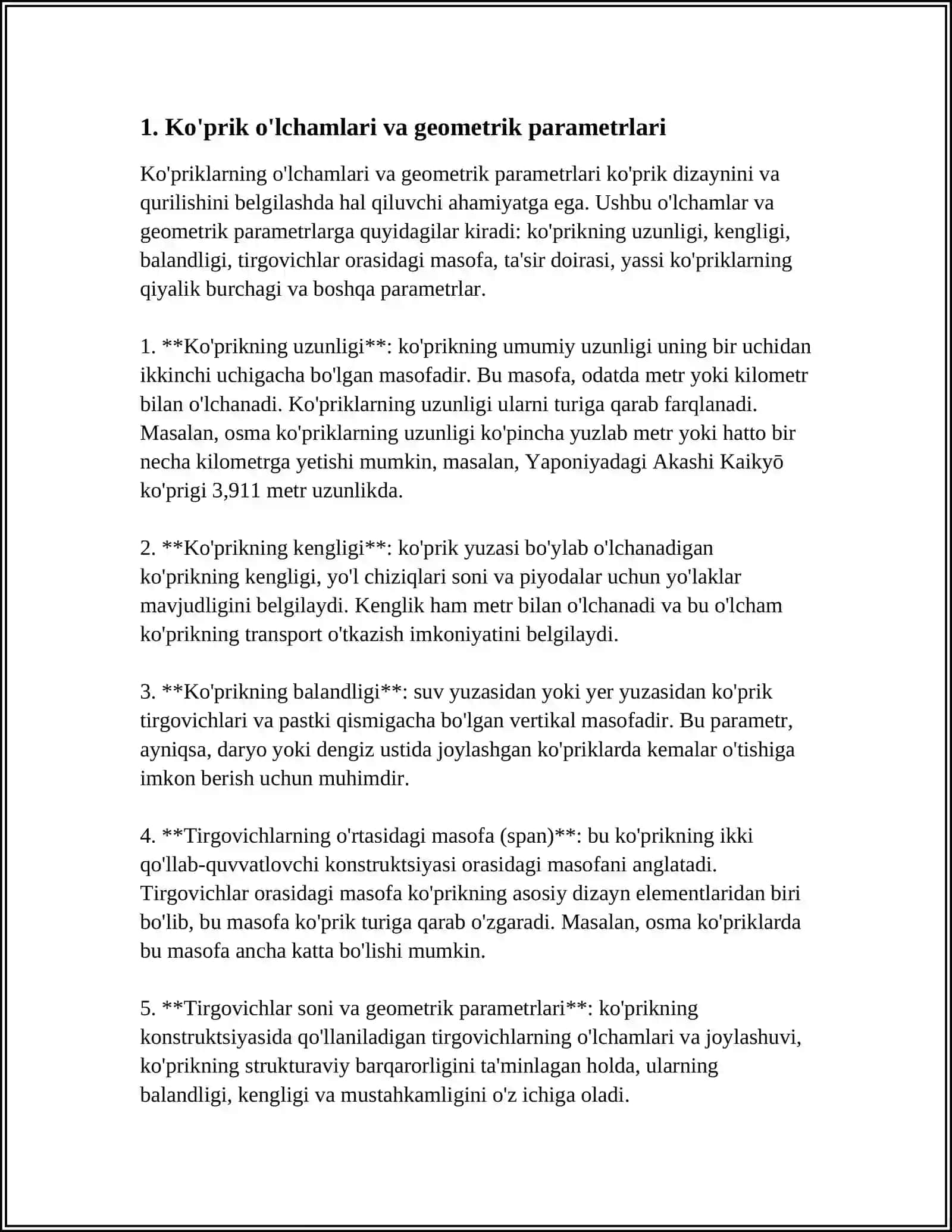 KO’PRIK O’TISH JOYLARIDA KO’PRIK LOYIHA QIDIRUV ISHLARI 3