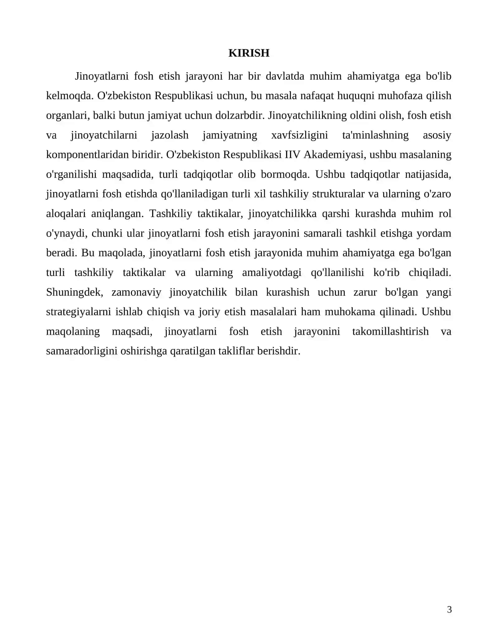 Jinoyatlarni fosh etishning tashkiliy taktik asoslari haqida 3