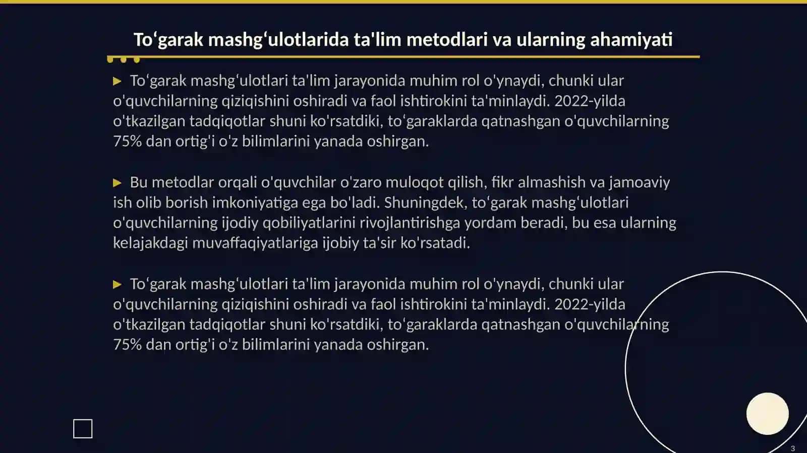 Toʻgarak mashgʻulotlarida ta'lim metodlari 3