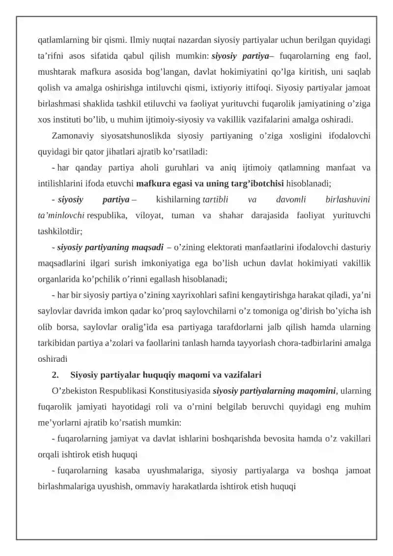 Ko‘ppartiyaviylikning rivojlanishi 3