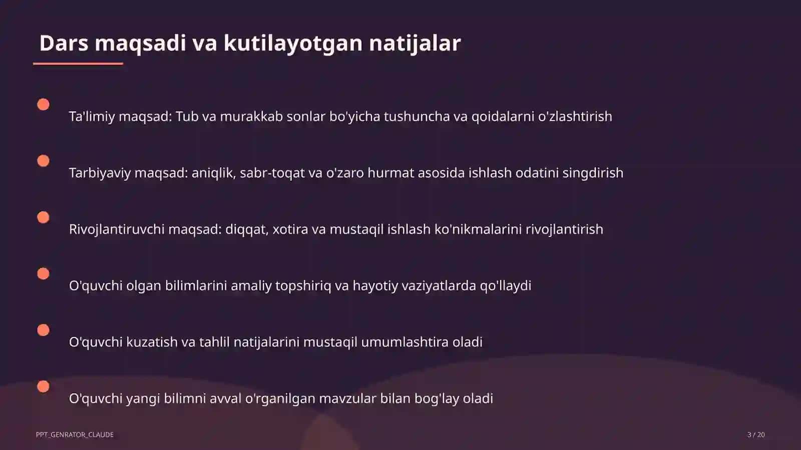 Tub va murakkab sonlar (5-sinf) 3