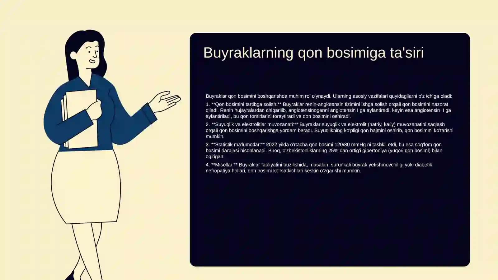 Buyraklarning qon bosimiga ta'siri va mexanizmlari 3