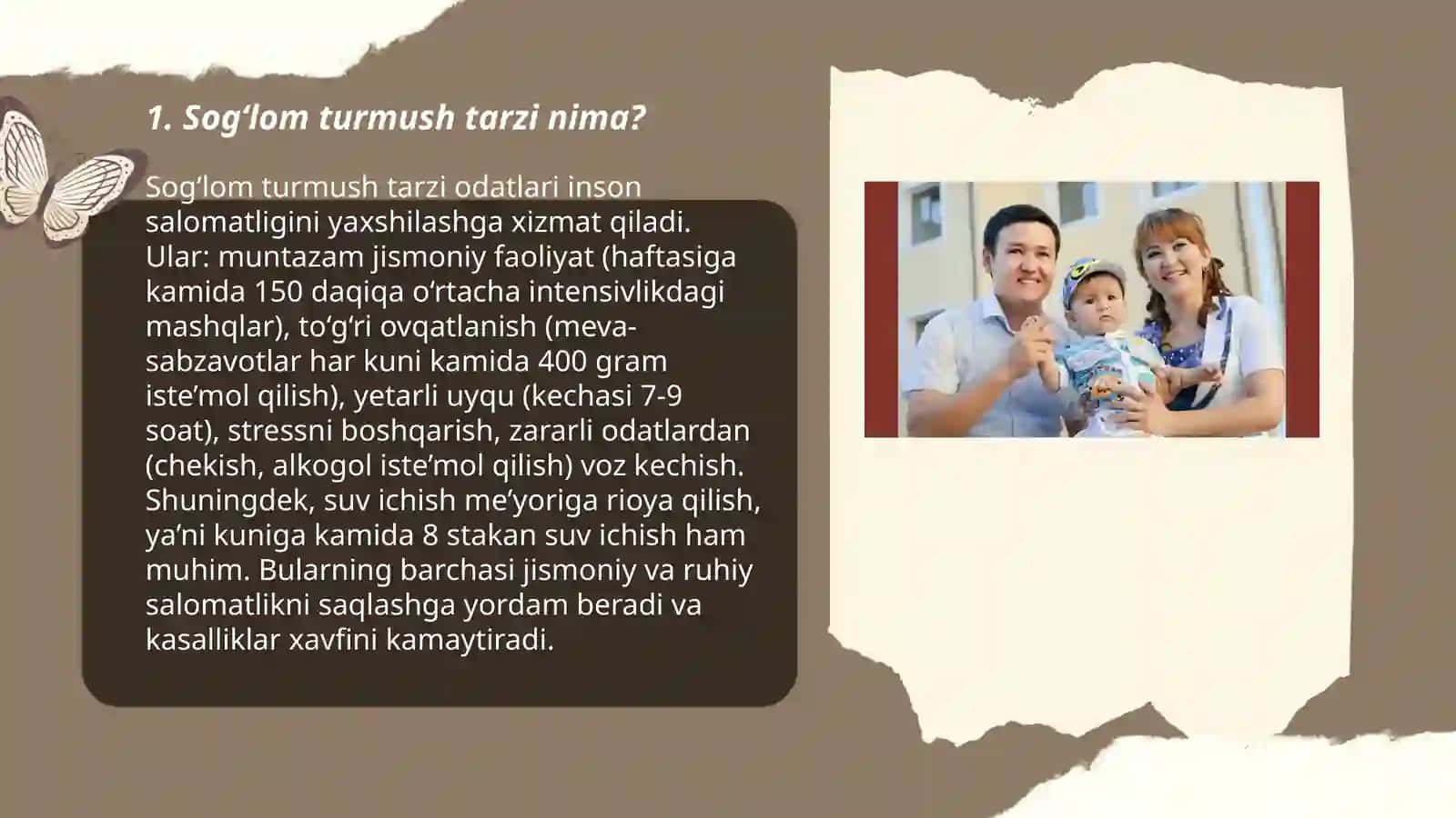 Sog‘lom turmush tarzi 3