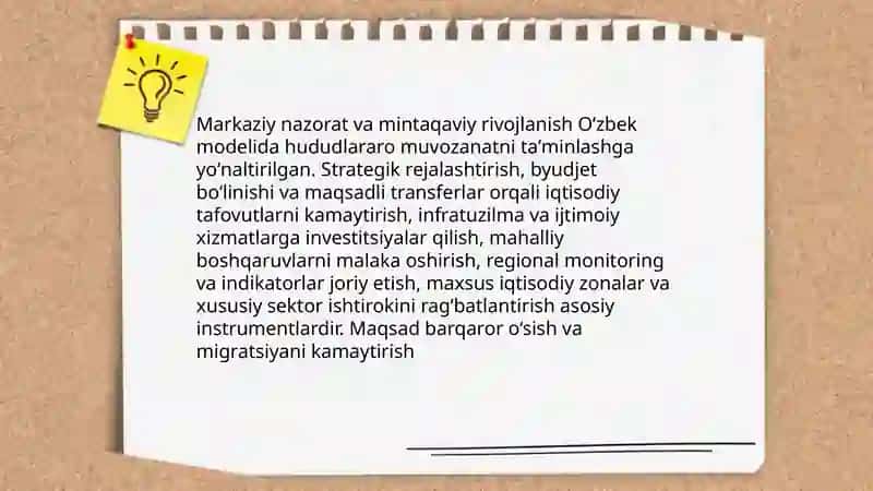 Oʻzbek taraqqiyot modeli va uning xususiyatlari 3