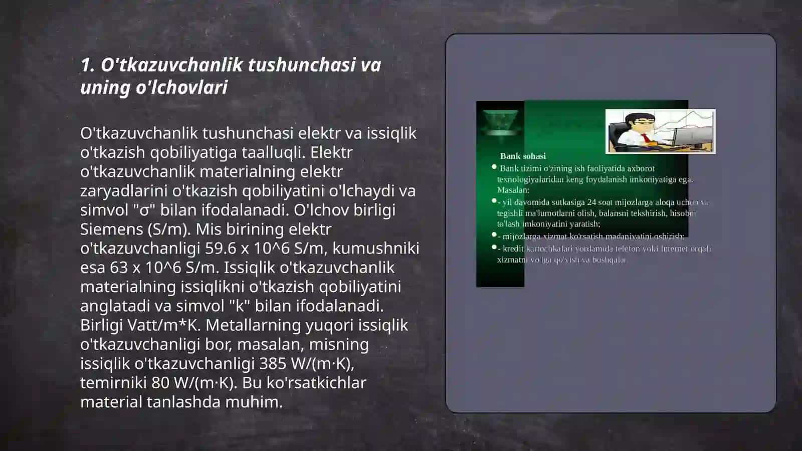 O'tkazuvchanlik resurslardan samarali foydalanish hisobi 3