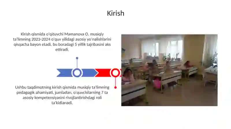 Musiqa fani o'qituvchisi Mamanova O' ning pedagogik kengash uchun tayyorlagan taqdimoti 3