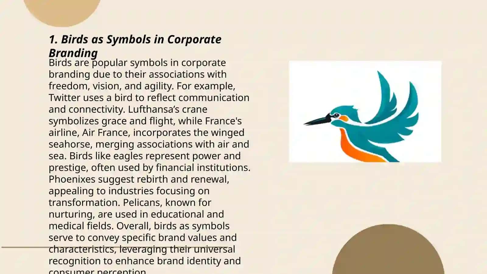 Birds as Symbols in Corporate Branding 3