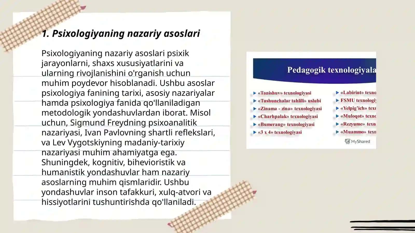 Psixologiyaning asosiy faoliyat turlarini tashkilashtirish 3